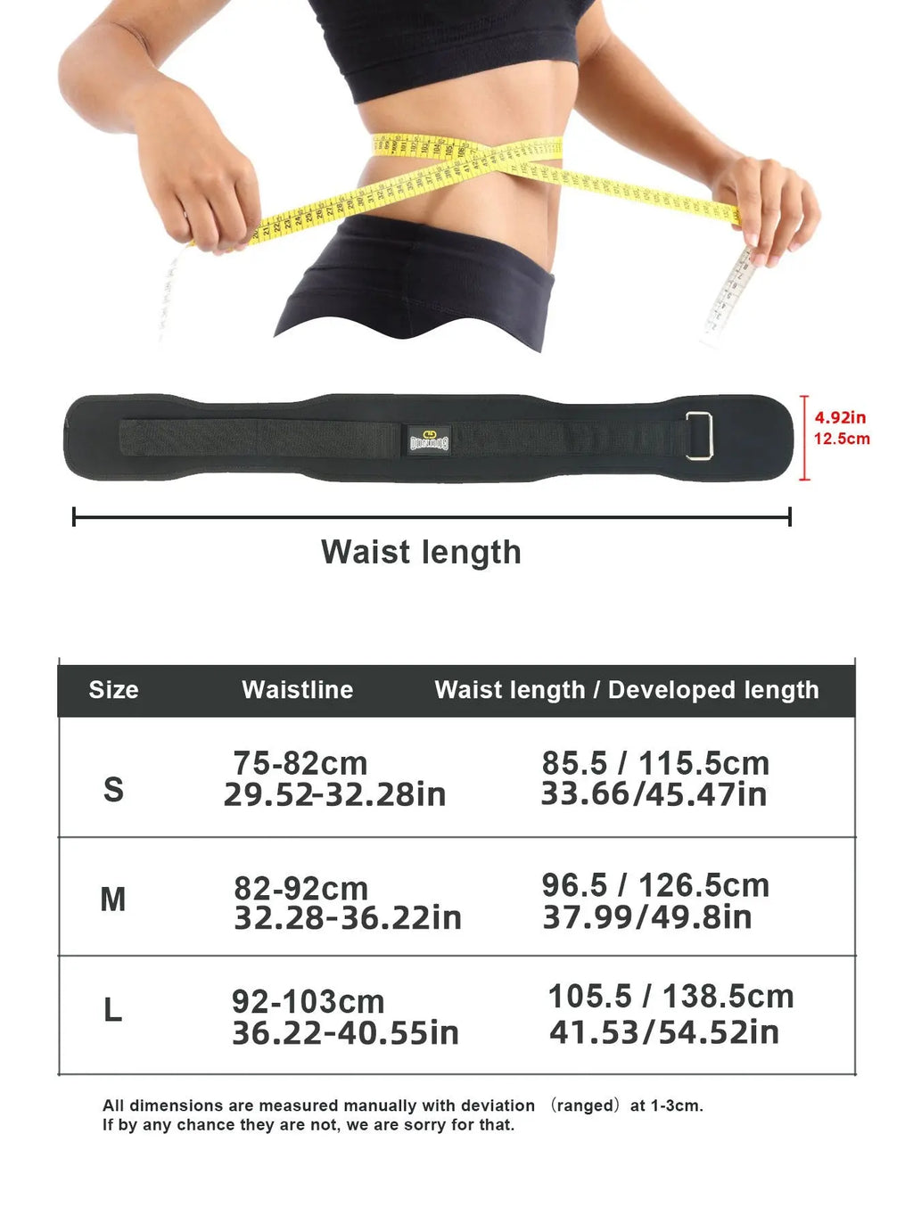 1pc Unisex EVA Weightlifting Belt, Quick Locking Back Support, Waist Band For Bodybuilding, Fitness, Powerlifting, Cross Training, Squats, Workout & Exercise Nova Trendz