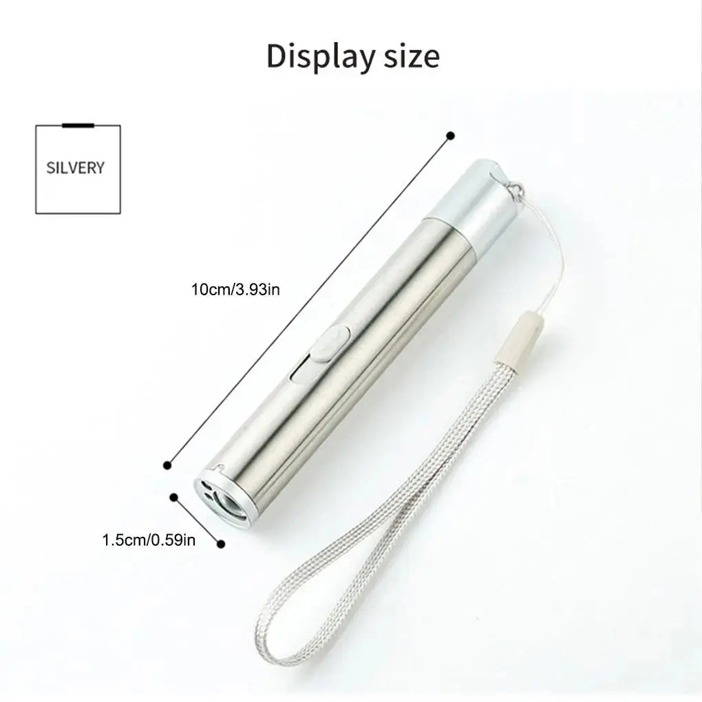 Pointers USB Charging Rechargeable 3-in-1 Flashlight Red Camping Lamp Multifunctional Toy UV Props Pet Training Nova Trendz