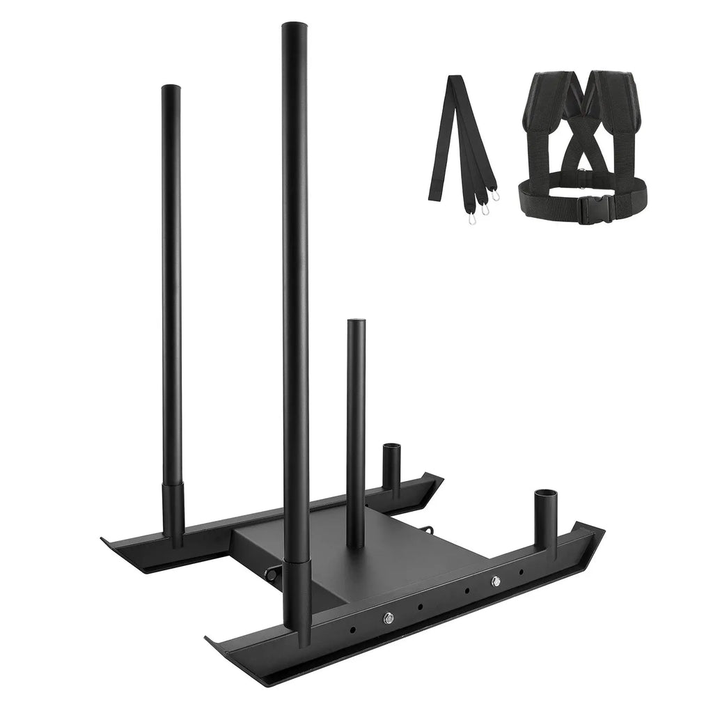 VEVOR Weight Training Pull Sled, Fitness Strength Speed Training Sled, Steel Power Sled Workout Equipment for Athletic Exercise and Speed Improvement Nova Trendz