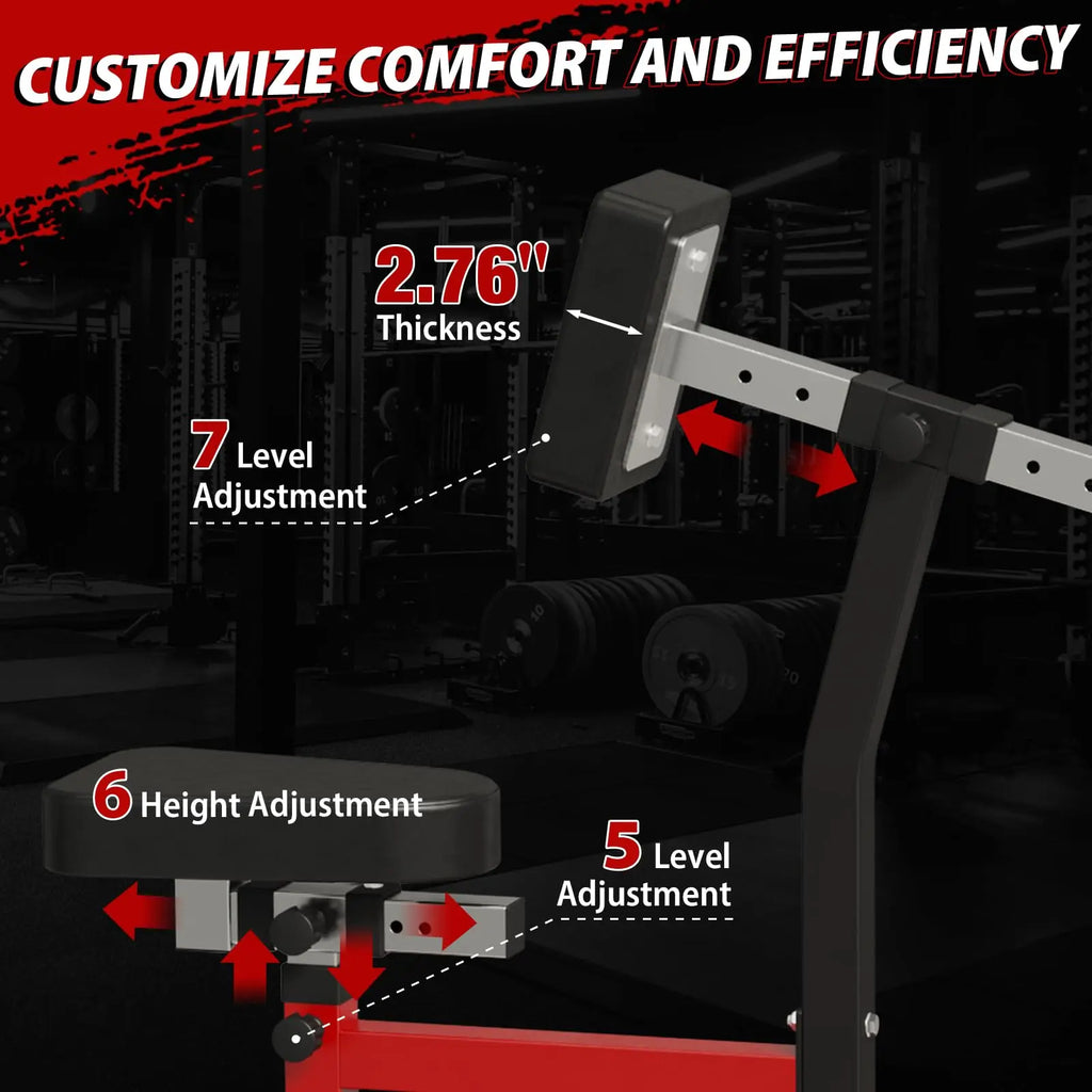 Seated Row Machine, Back Machine Gym Equipment Plate Loaded, Adjustable LAT Machine with Independent Arms & Multi Grip Positions, 400LBS Capacity Nova Trendz