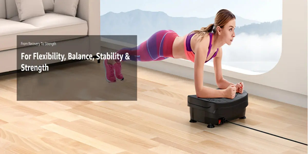 Vibration Plate Exercise Machine, Portable Full Body Vibration Platform, 9 Preset Mode & Auto Mode Fitness Board for Weight Loss Shaping, with Resistance Bands, 99 Levels Nova Trendz