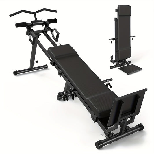 1 Total Gym Bench Press - Versatile Indoor Home Gym Workout Equipment, Black Iron with Adjustable Backrest and Arm Support, Ideal for Full Body Strength Training, Gym Accessories