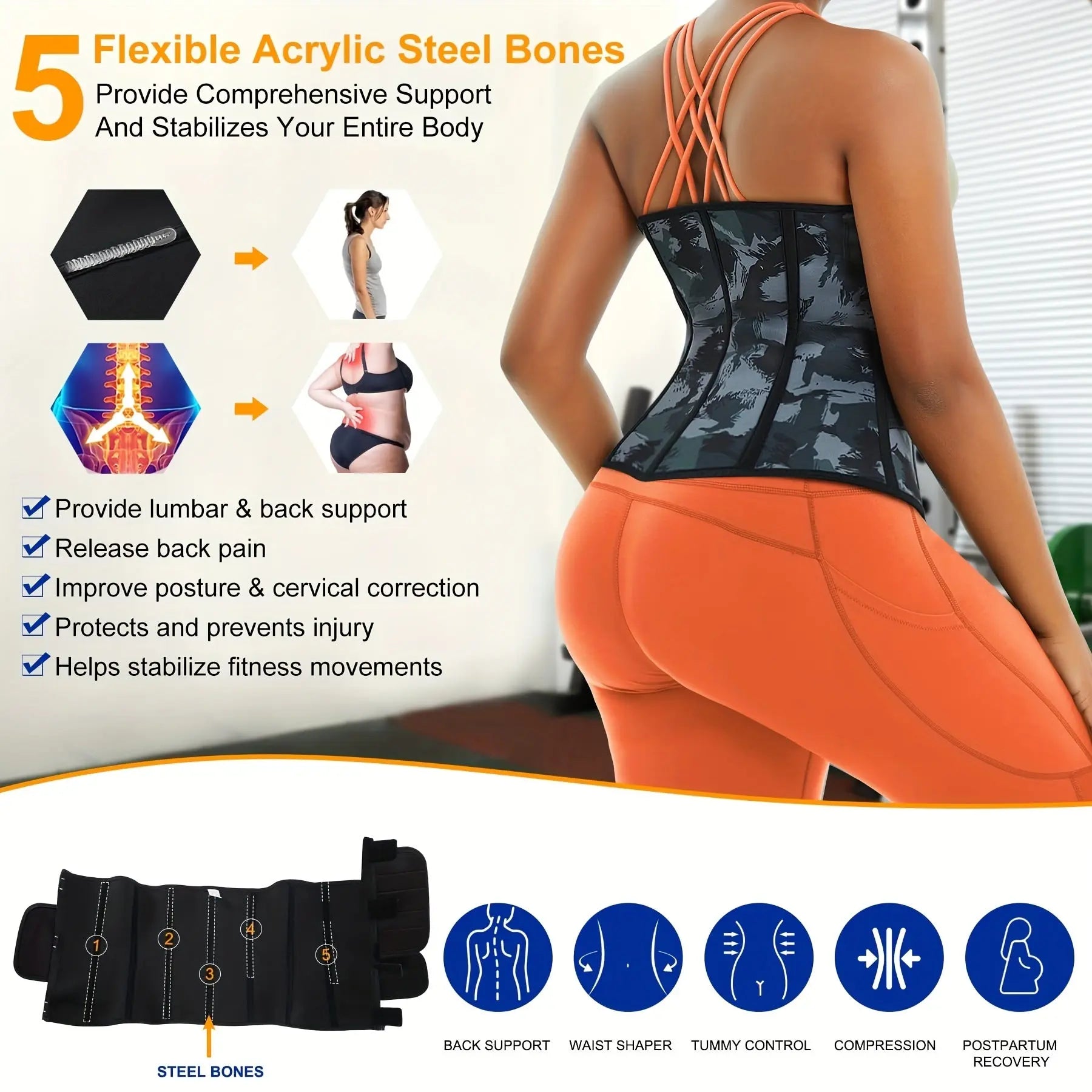 Women's Waist Trainer, Abdomen-restraining Exercise, Sweat-absorbing Slimming Belt For Reducing Belly Fat And Waist During Workouts Nova Trendz