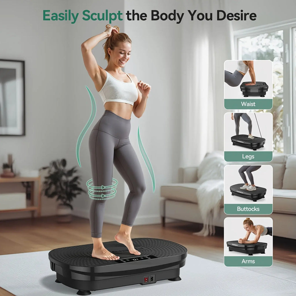 Vibration Plate Equipment- Whole Body Workout Equipment for Women, And Silicone Pedal, Gift Stocking, Christmas Gift for Your Family Nova Trendz