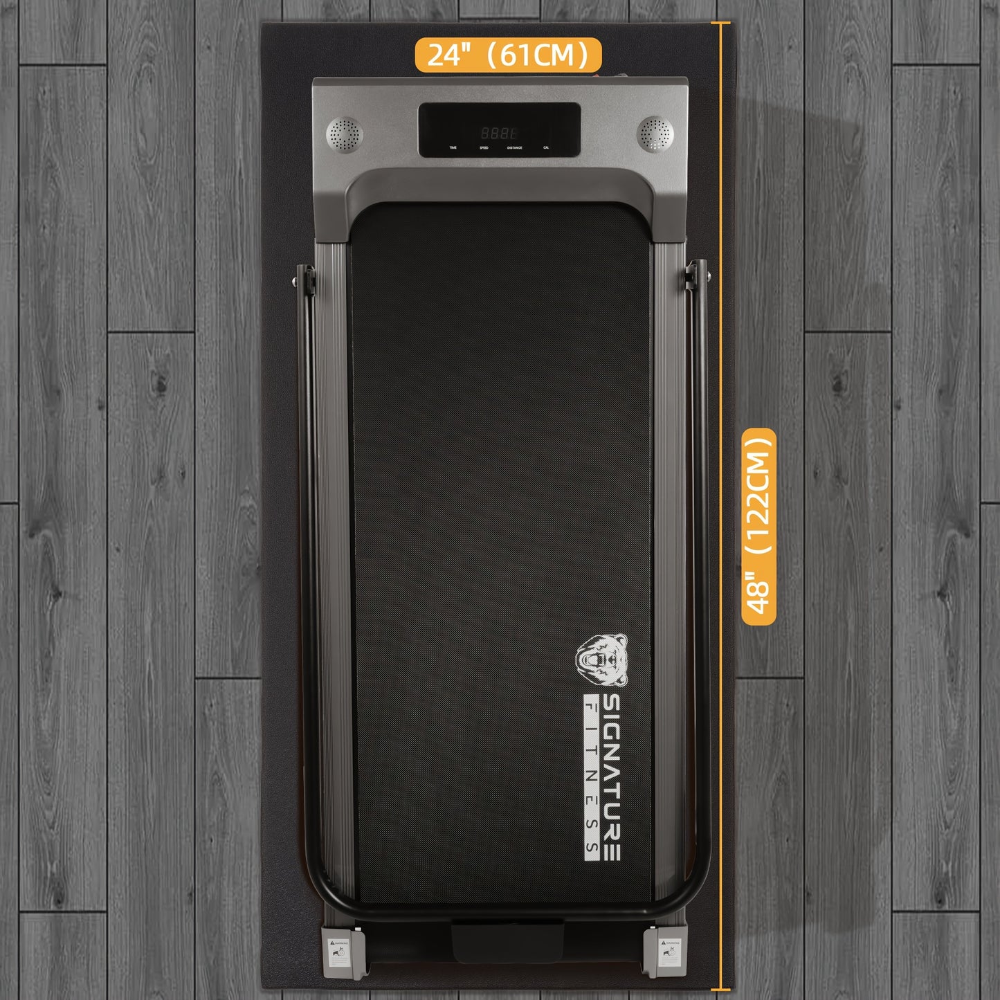 High Density Home Gym Treadmill Exercise Bike Equipment Mat, 1/4" Thick, Multiple Sizes
