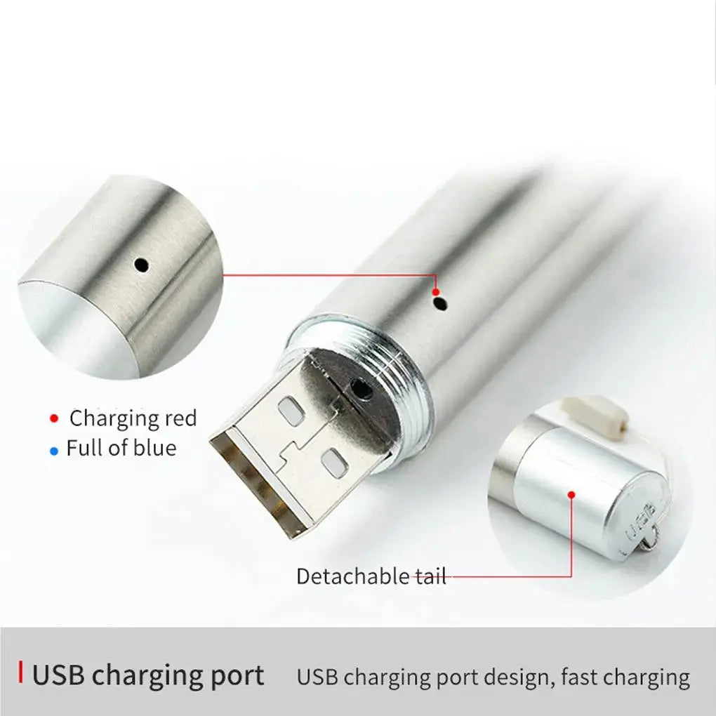 Pointers USB Charging Rechargeable 3-in-1 Flashlight Red Camping Lamp Multifunctional Toy UV Props Pet Training Nova Trendz
