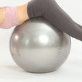 1pc Extra Large Thickened Yoga Ball, Silvery PVC Fitness Ball for Balance and Sensory Training, Adult Exercise Equipment with Air Pump and Nozzle Included Nova Trendz