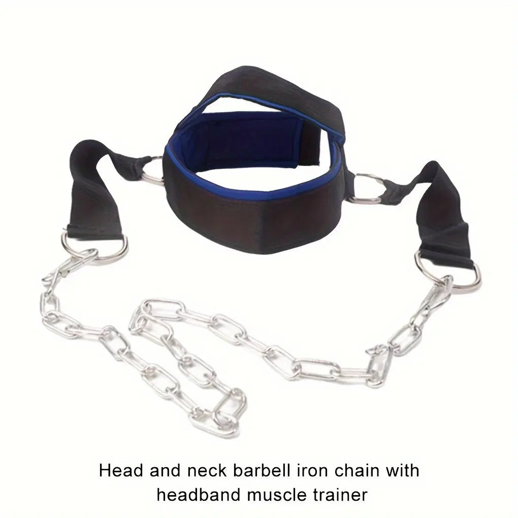 1pc Weight Lifting Training Headband With Chain, Suitable For Strength Training, Muscle Exercise Nova Trendz