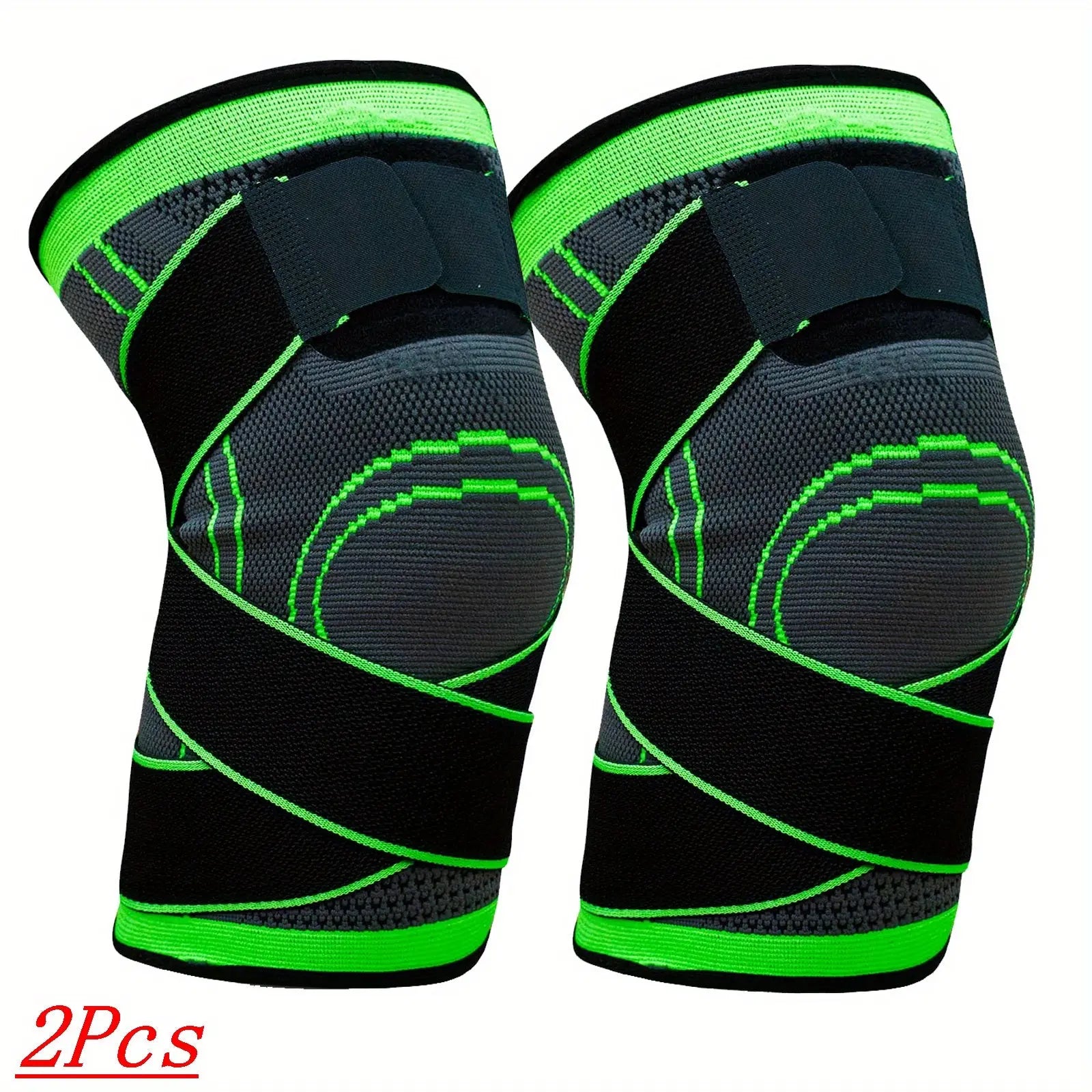 (2pcs) Order A Size Up Get Maximum Knee Support & Arthritis Relief For Men & Women - Adjustable Strap Wrap For Running, Cycling & Exercise! Nova Trendz