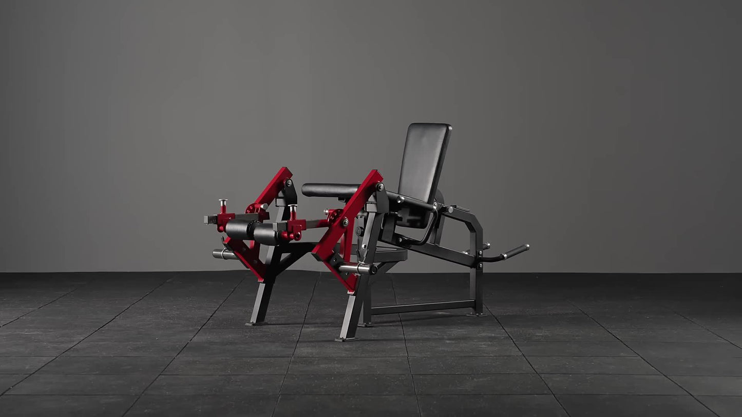 [4-IN-1 Leg Exercise Machine] 4-IN-1 Leg Exercise Machine - Single Leg Extension And Lying Leg Curl, Adjustable Leg Bench - 350lb Capacity, Plate Loaded Home Gym