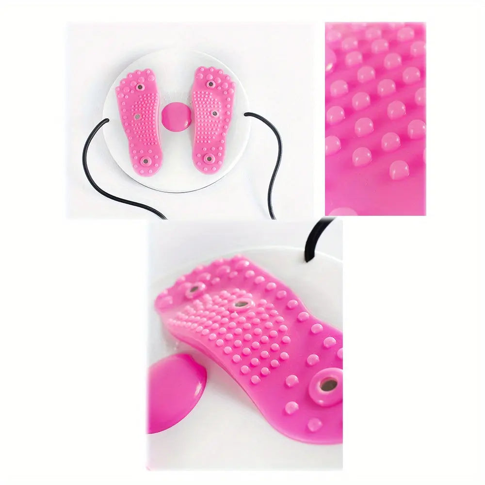 1pc Magnetic Twisting Boards With Pull Rope, Fitness Foot Massage Disc, Balance Board For Yoga, Gym Sport, Exercise, Waist & Hips & Legs Twisting, Body Shaping Nova Trendz