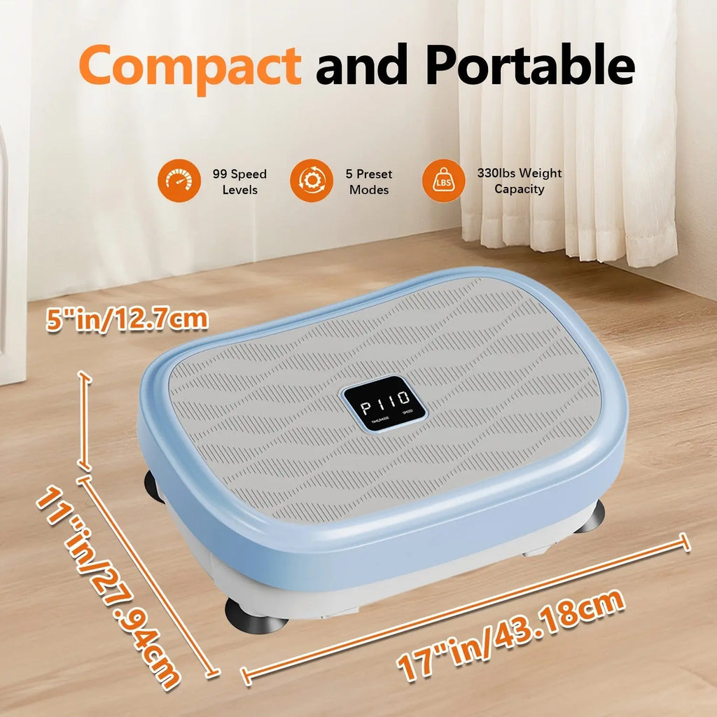 Fitness Pedel/ Vibration Plate Exercise Machine, Multiple Preset Modes Vibration Platform, Whole Body Workout Exercise Machine For Body Building, Quiet And Portable, Ideal Home Gym Workout Equipment, Perfect Gift, Without Bat Nova Trendz