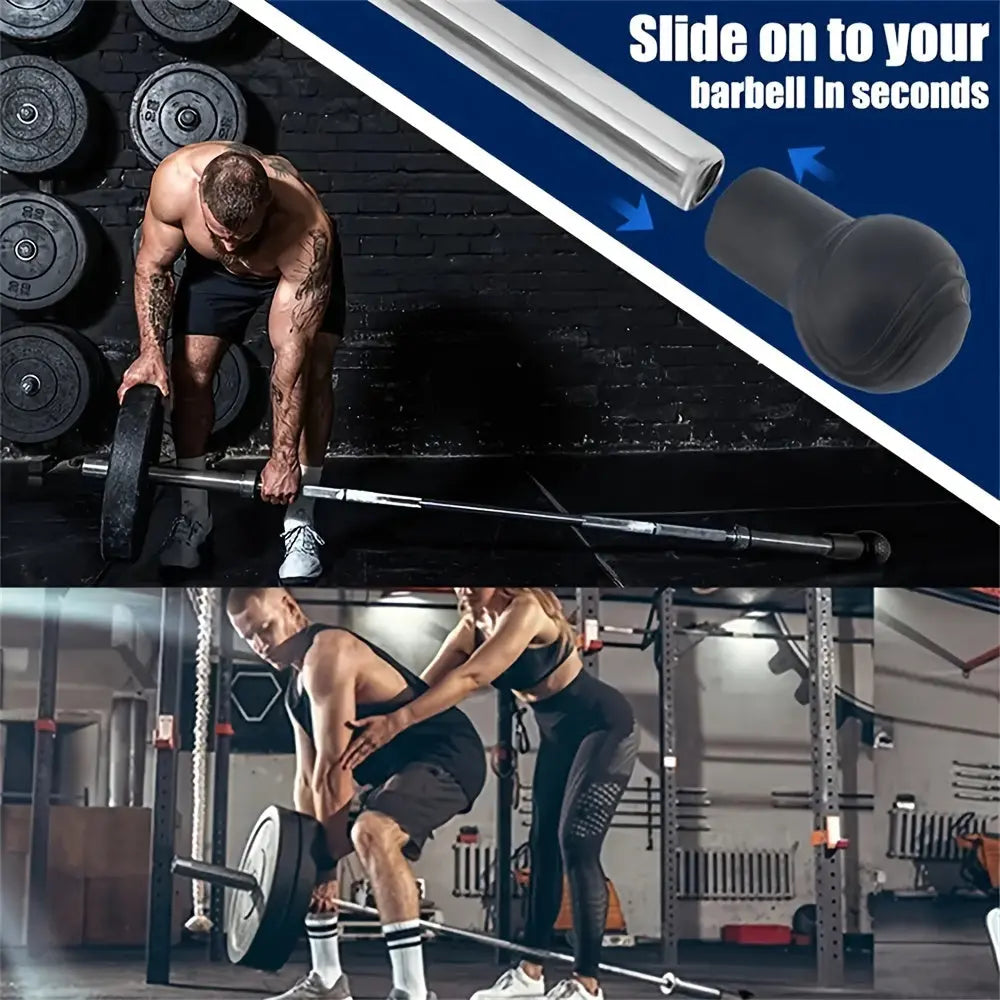 1pc Barbell Bottom Sleeve, Exercise Equipment - Fits 2"/5.08cm Bar, Suitable For Hard Pull, Squats Training, Strength Training Nova Trendz