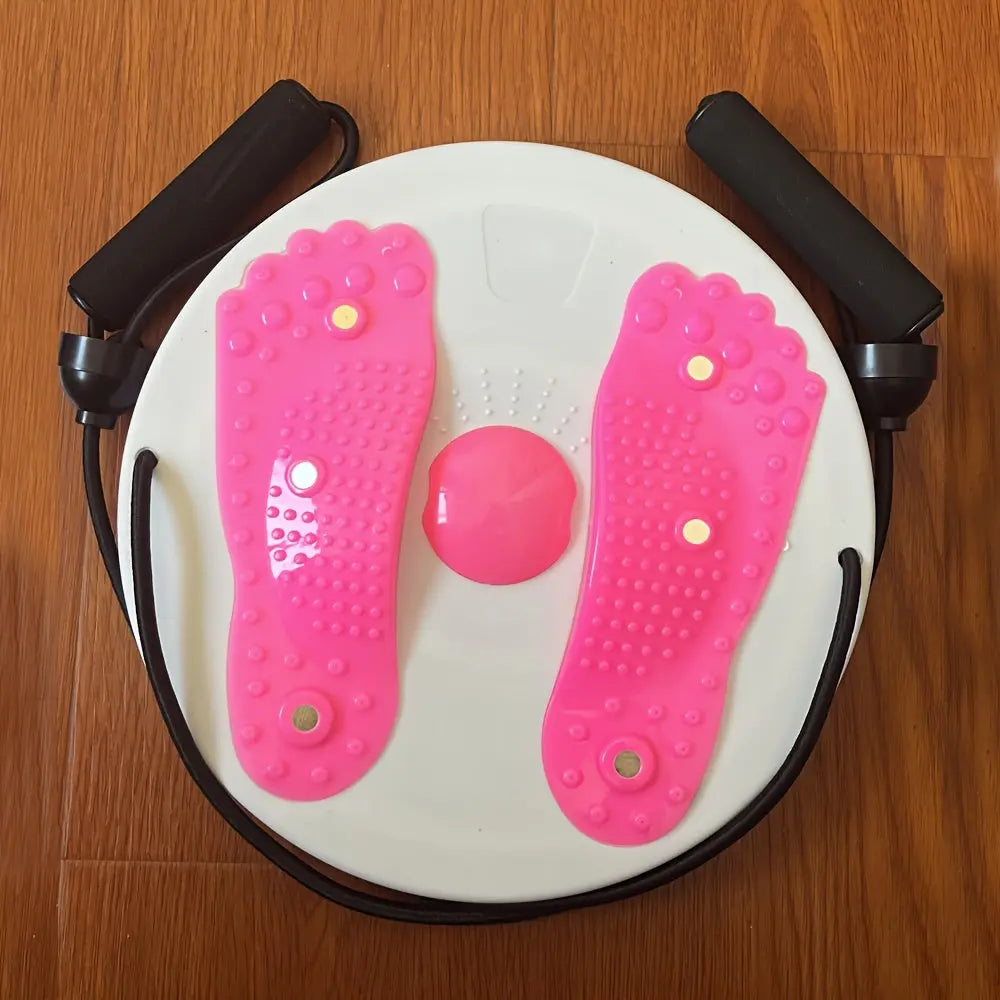 1pc Magnetic Twisting Boards With Pull Rope, Fitness Foot Massage Disc, Balance Board For Yoga, Gym Sport, Exercise, Waist & Hips & Legs Twisting, Body Shaping Nova Trendz