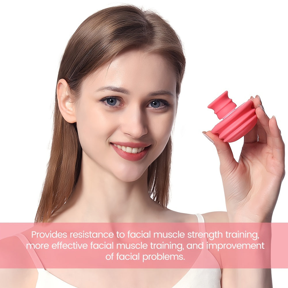 Jaw Face Neck Toning Exerciser For Women, Face Lift Skin Firming V Shape Double Chin Exerciser Instrument, Cute Portable Mouth Exercise Face Trainer Tool