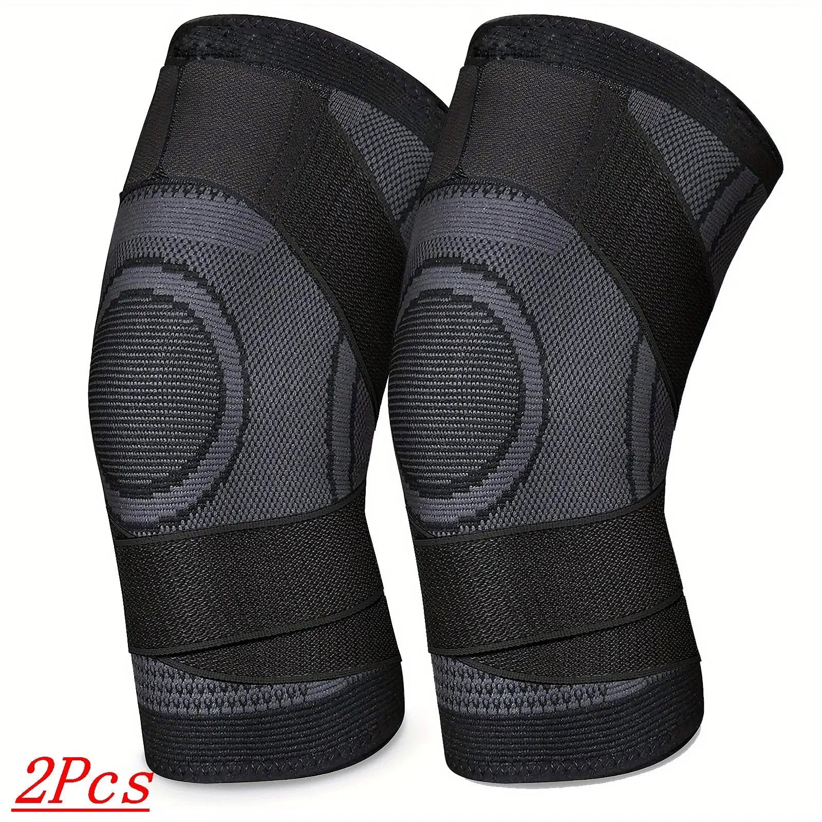 (2pcs) Order A Size Up Get Maximum Knee Support & Arthritis Relief For Men & Women - Adjustable Strap Wrap For Running, Cycling & Exercise! Nova Trendz