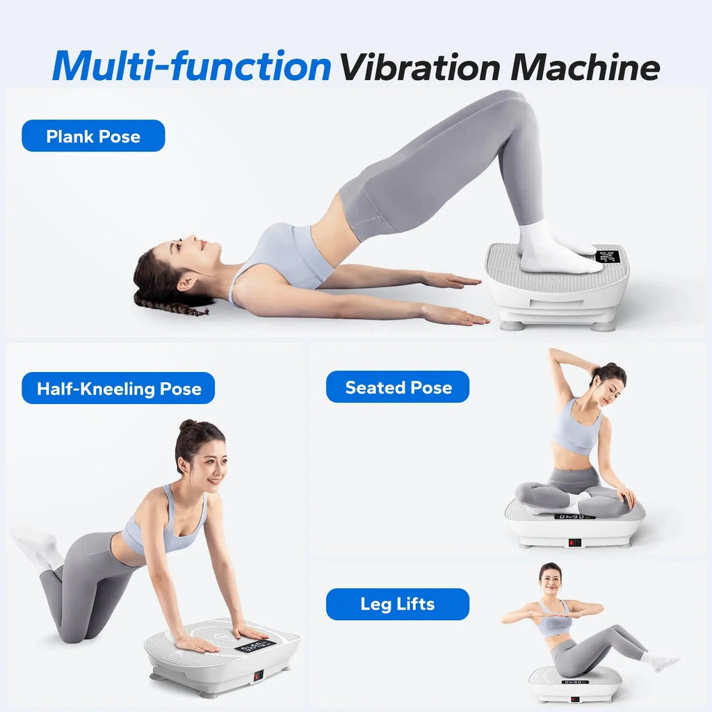 MERACH Vibration Plate Exercise Machine Whole Body Workout Power Vibrate Fitness Platform Vibration Plate Weight Loss & Shaping Nova Trendz