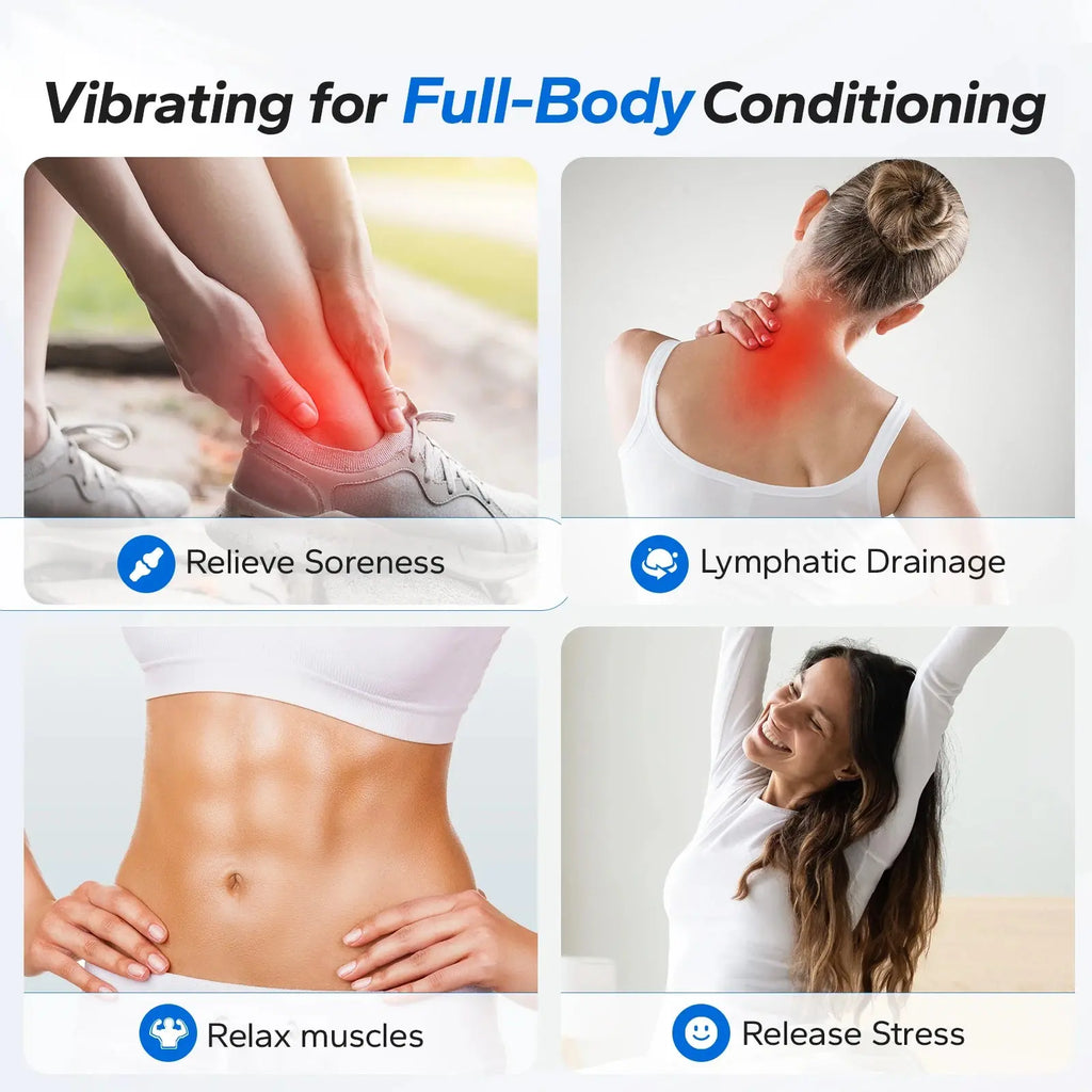 MERACH Vibration Plate Exercise Machine Whole Body Workout Power Vibrate Fitness Platform Vibration Plate Weight Loss & Shaping Nova Trendz