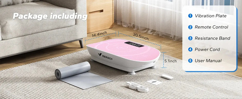 MERACH Vibration Plate Exercise Machine Whole Body Workout Power Vibrate Fitness Platform Vibration Plate Weight Loss & Shaping Nova Trendz