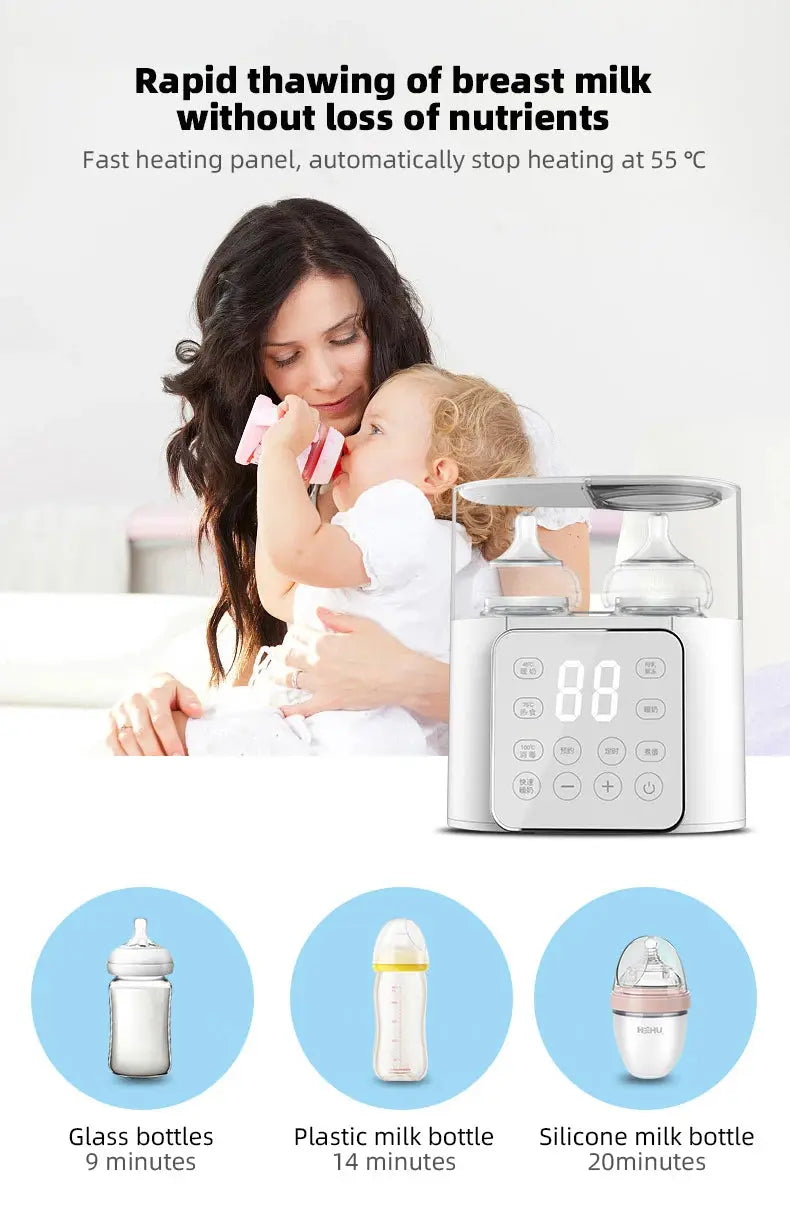 Baby Bottle Warmer Multi function Fast Baby Accessories Food Heater Milk Warmer Steriliser with ACcurate Temperature Control Nova Trendz