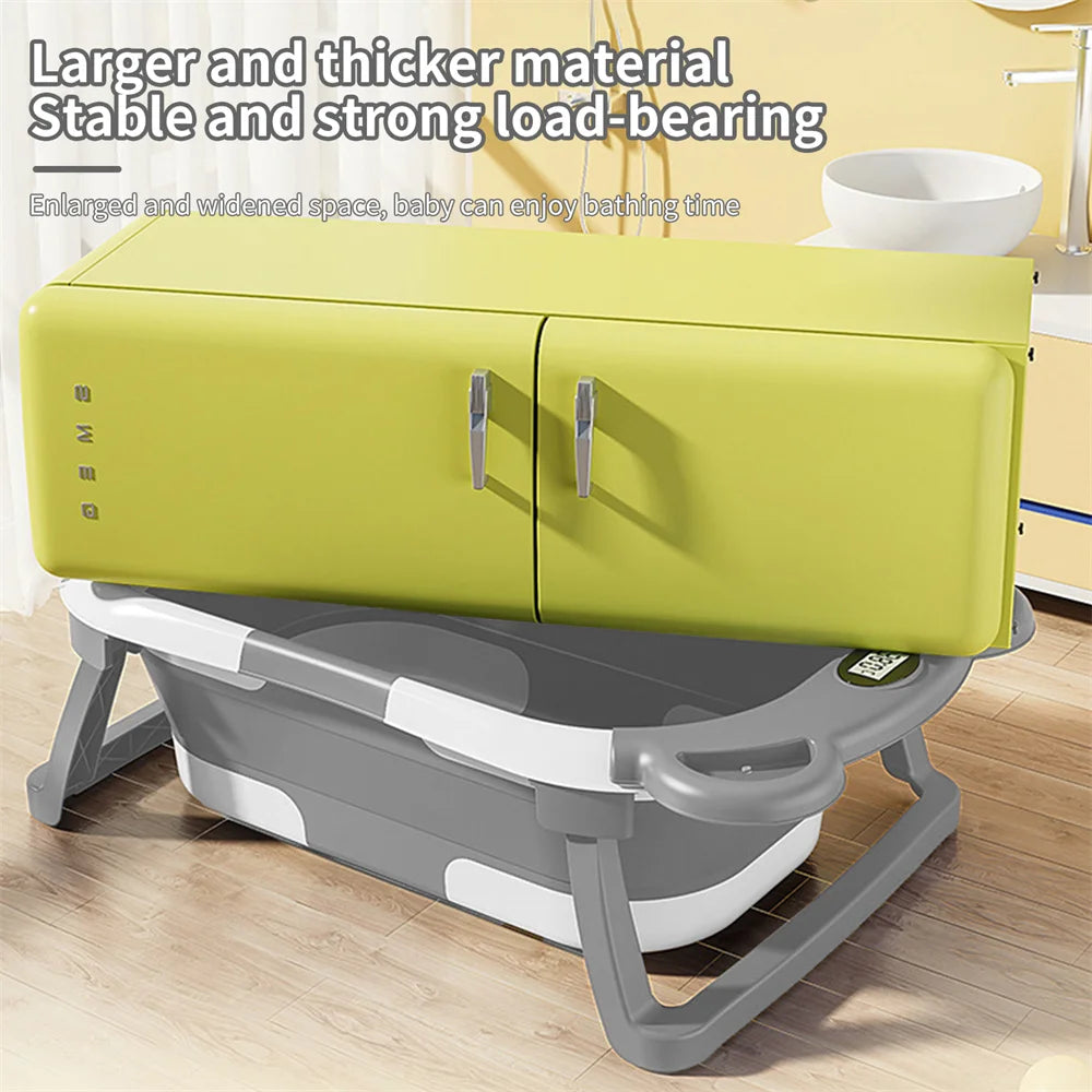Home Baby Bath Tub Large Folding Baby Bath Tub Can Sit and Lie Warm Newborn Baby Bath Tub Inflatable Hot Tub