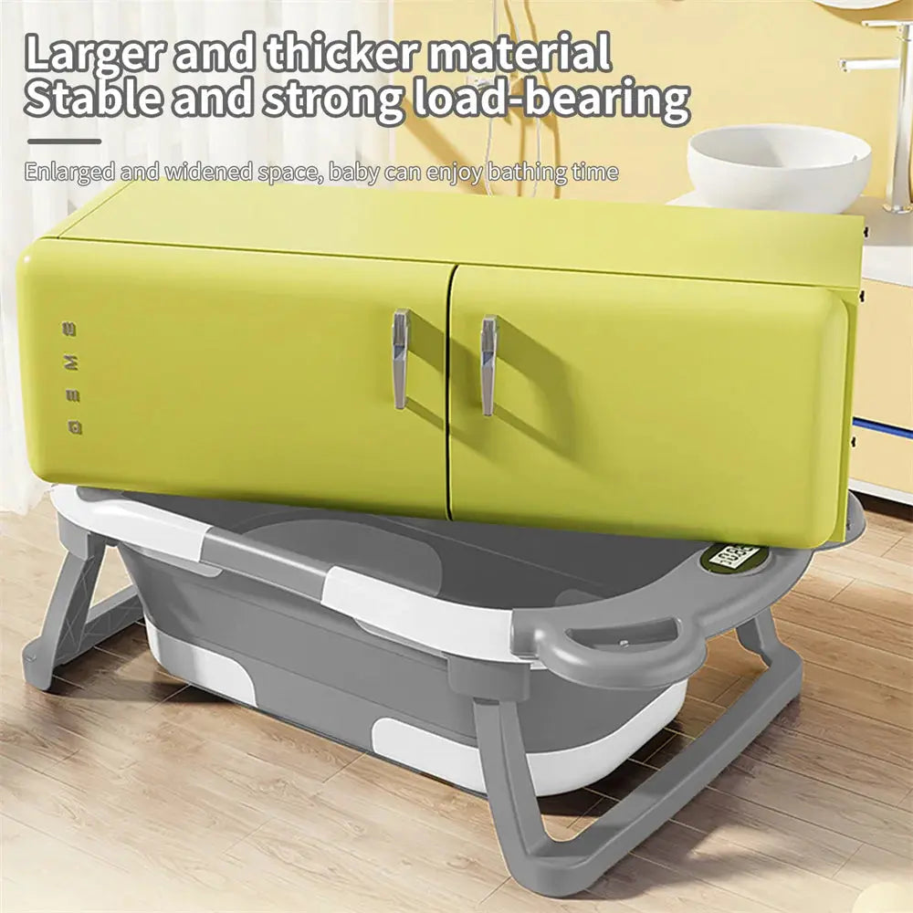 Home Baby Bath Tub Large Folding Baby Bath Tub Can Sit and Lie Warm Newborn Baby Bath Tub Inflatable Hot Tub - Nova Trendz
