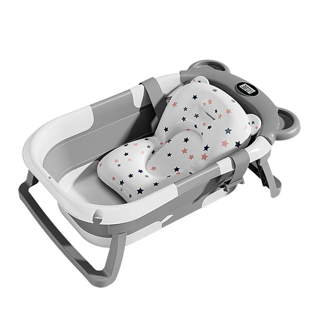 Home Baby Bath Tub Large Folding Baby Bath Tub Can Sit and Lie Warm Newborn Baby Bath Tub Inflatable Hot Tub