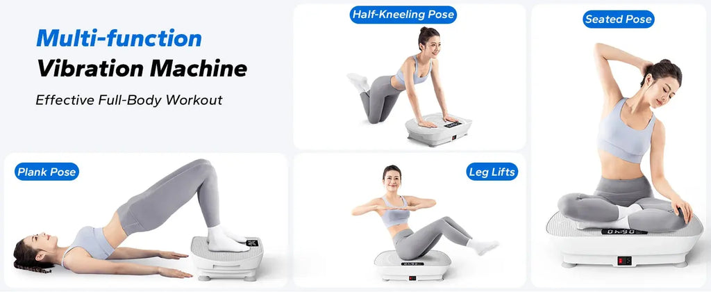 MERACH Vibration Plate Exercise Machine Whole Body Workout Power Vibrate Fitness Platform Vibration Plate Weight Loss & Shaping Nova Trendz