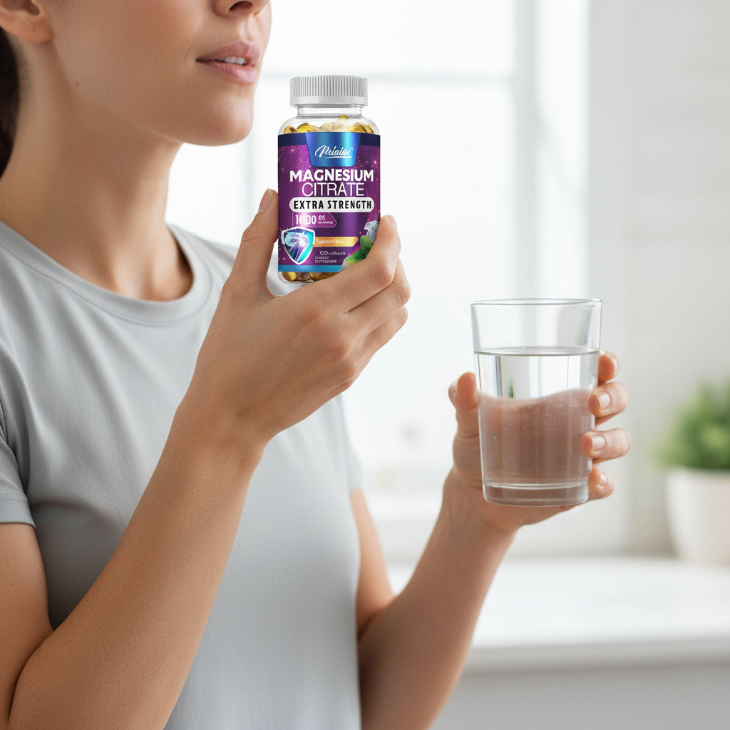 Magnesium Citrate - Muscle, Nerve and Energy Support, Improved Heart Health - 120 Capsules Nova Trendz