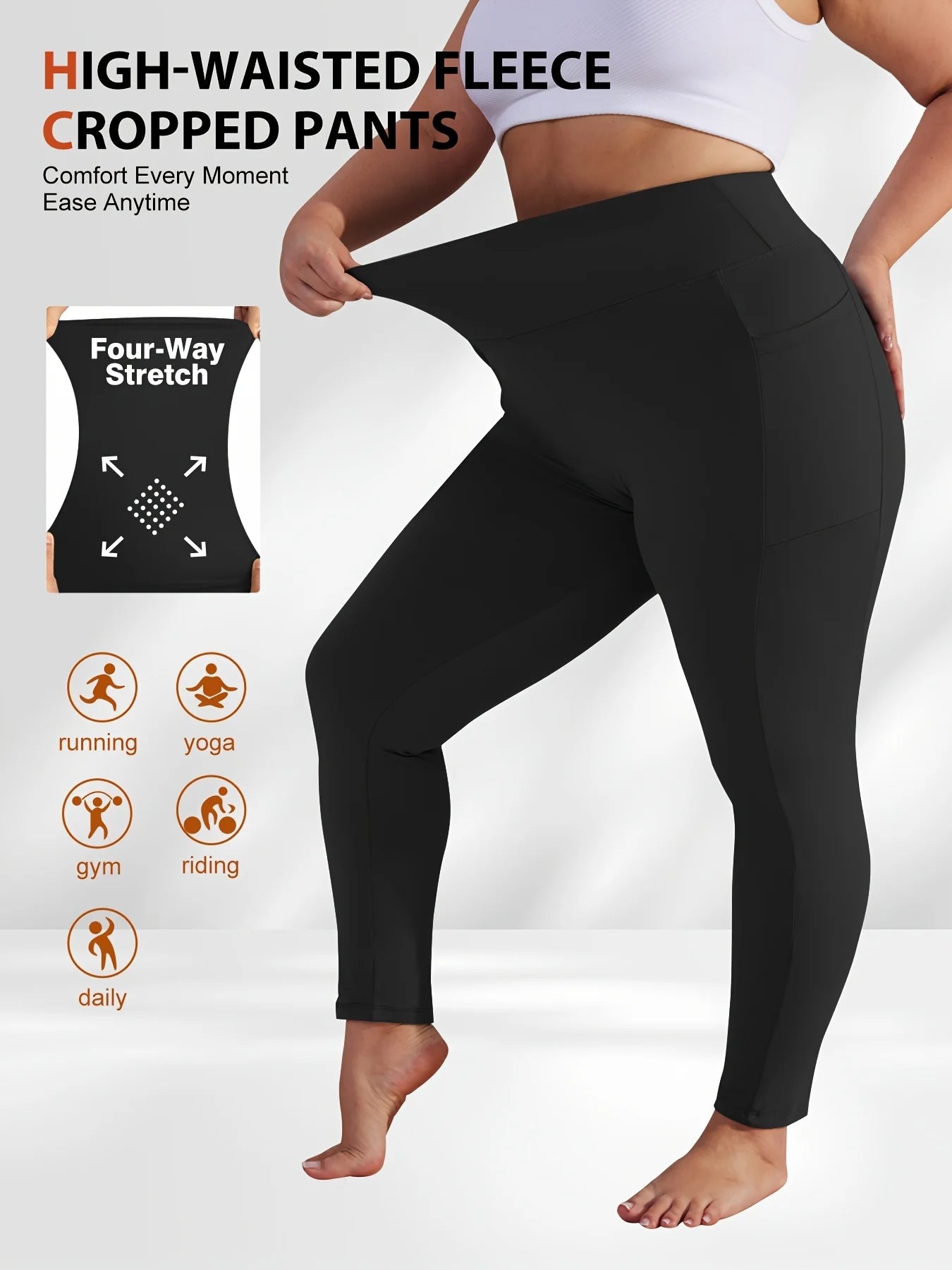 4-Pack Women's High-Waist Yoga Pants Soft Stretch Trousers in Black Red Blue Gray for Yoga Workout Fitness Casual Winter Wear Nova Trendz