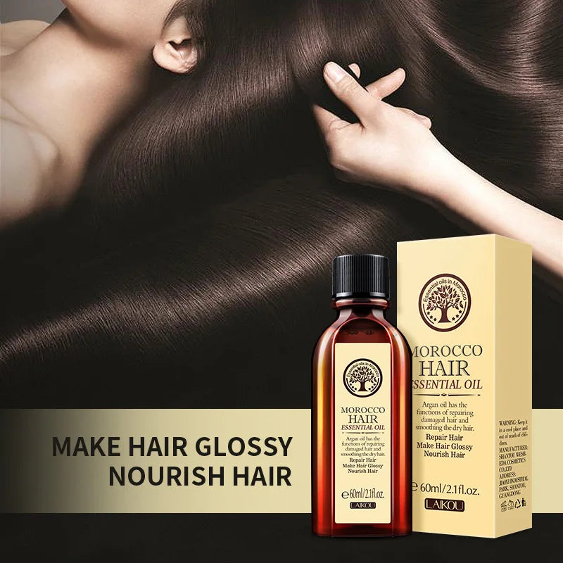Moroccan Argan Oil Leave-In Hair Treatment Argan Hair Oil for Smooth, Soft & Shiny Hair