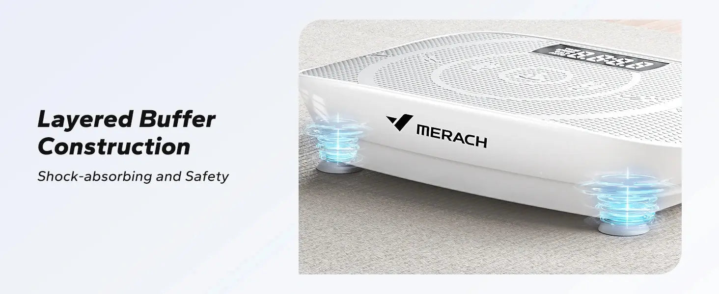 MERACH Vibration Plate Exercise Machine Whole Body Workout Power Vibrate Fitness Platform Vibration Plate Weight Loss & Shaping Nova Trendz