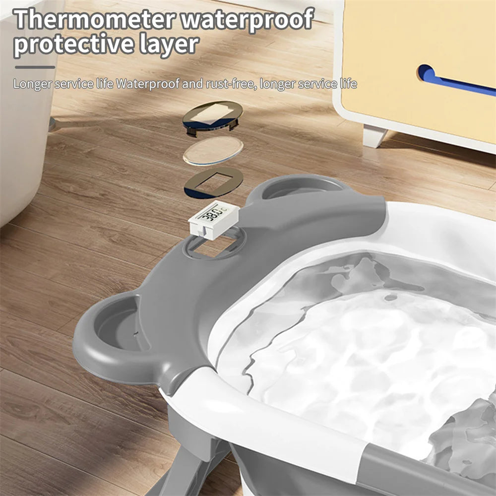 Home Baby Bath Tub Large Folding Baby Bath Tub Can Sit and Lie Warm Newborn Baby Bath Tub Inflatable Hot Tub