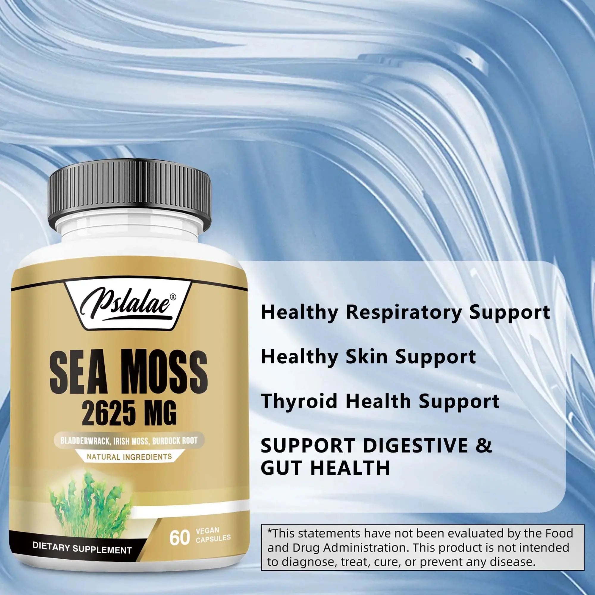 Sea Moss - Energy Nutrition for Men and Women, Supports Immunity, Muscle Mass Endurance, Increases Vitality - 60 Capsules Nova Trendz