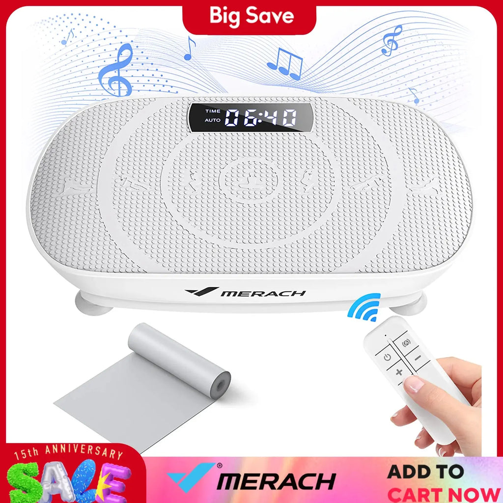 MERACH Vibration Plate Exercise Machine Whole Body Workout Power Vibrate Fitness Platform Vibration Plate Weight Loss & Shaping Nova Trendz