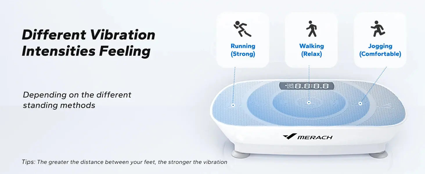 MERACH Vibration Plate Exercise Machine Whole Body Workout Power Vibrate Fitness Platform Vibration Plate Weight Loss & Shaping Nova Trendz