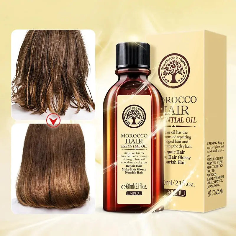 Moroccan Argan Oil Leave-In Hair Treatment Argan Hair Oil for Smooth, Soft & Shiny Hair