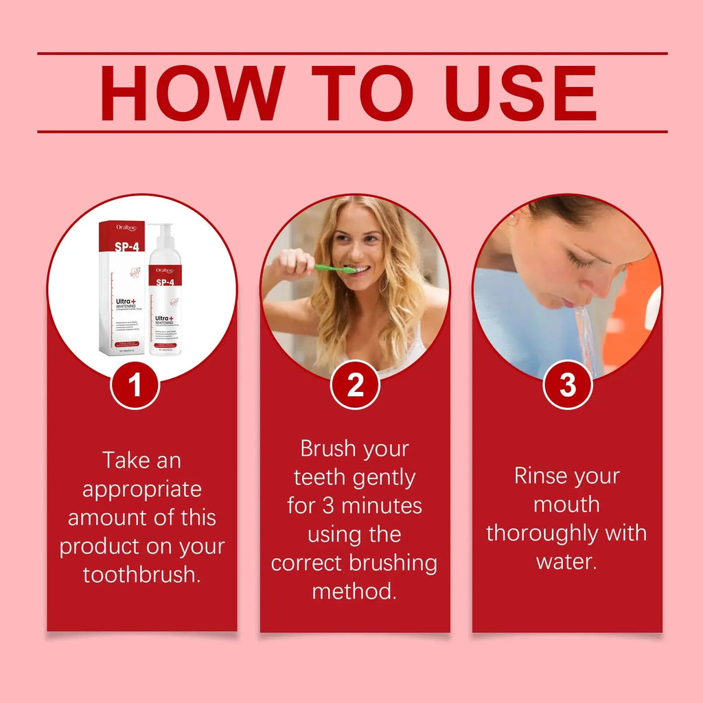 Oralhoe 100g Sp4 Probiotic Brightening Teeth Toothpaste Plaque Stain Remove Oral Hygiene Cleaning Fresh Breath Dental Toothpaste Nova Trendz