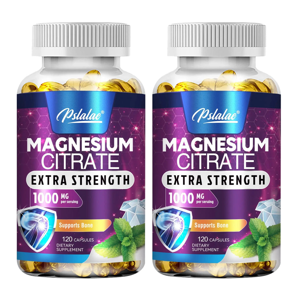 Magnesium Citrate - Muscle, Nerve and Energy Support, Improved Heart Health - 120 Capsules Nova Trendz
