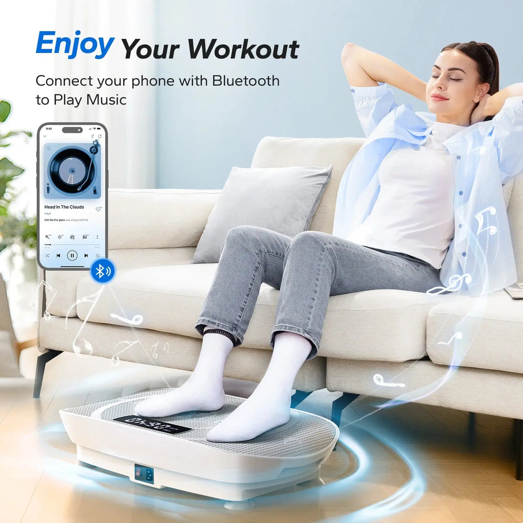 MERACH Vibration Plate Exercise Machine Whole Body Workout Power Vibrate Fitness Platform Vibration Plate Weight Loss & Shaping Nova Trendz