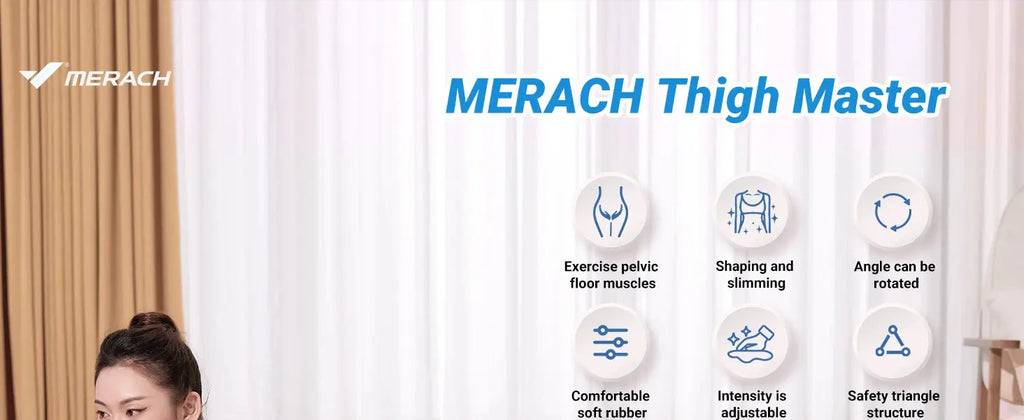 MERACH Thigh Trainer Pelvic Floor Muscle Trainer/Inner Thigh Exercise Workout Equipment Pilates Pelvic Floor Strengthen Device Nova Trendz