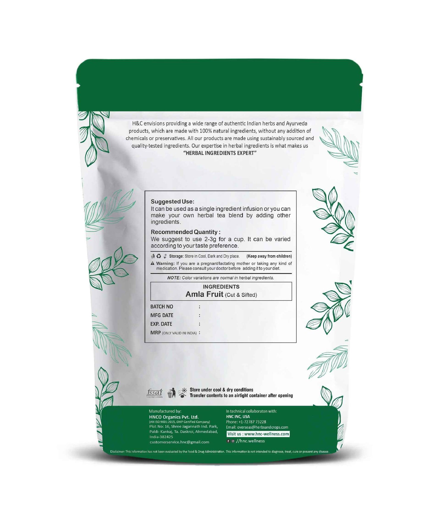 H&C Amla (Indian Gooseberry) Herbal Cut & Sifted – Boost Immunity & Wellness Naturally