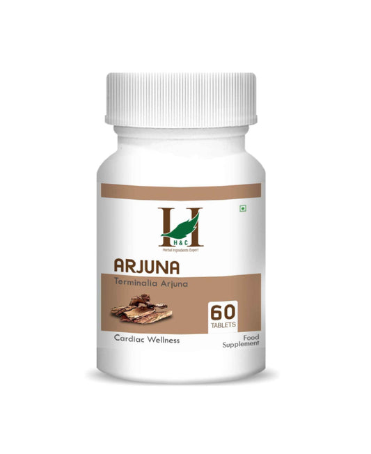 H&C Arjuna Tablet – Herbal Ayurvedic Supplement for Heart Health, Blood Pressure, and Cholesterol Support