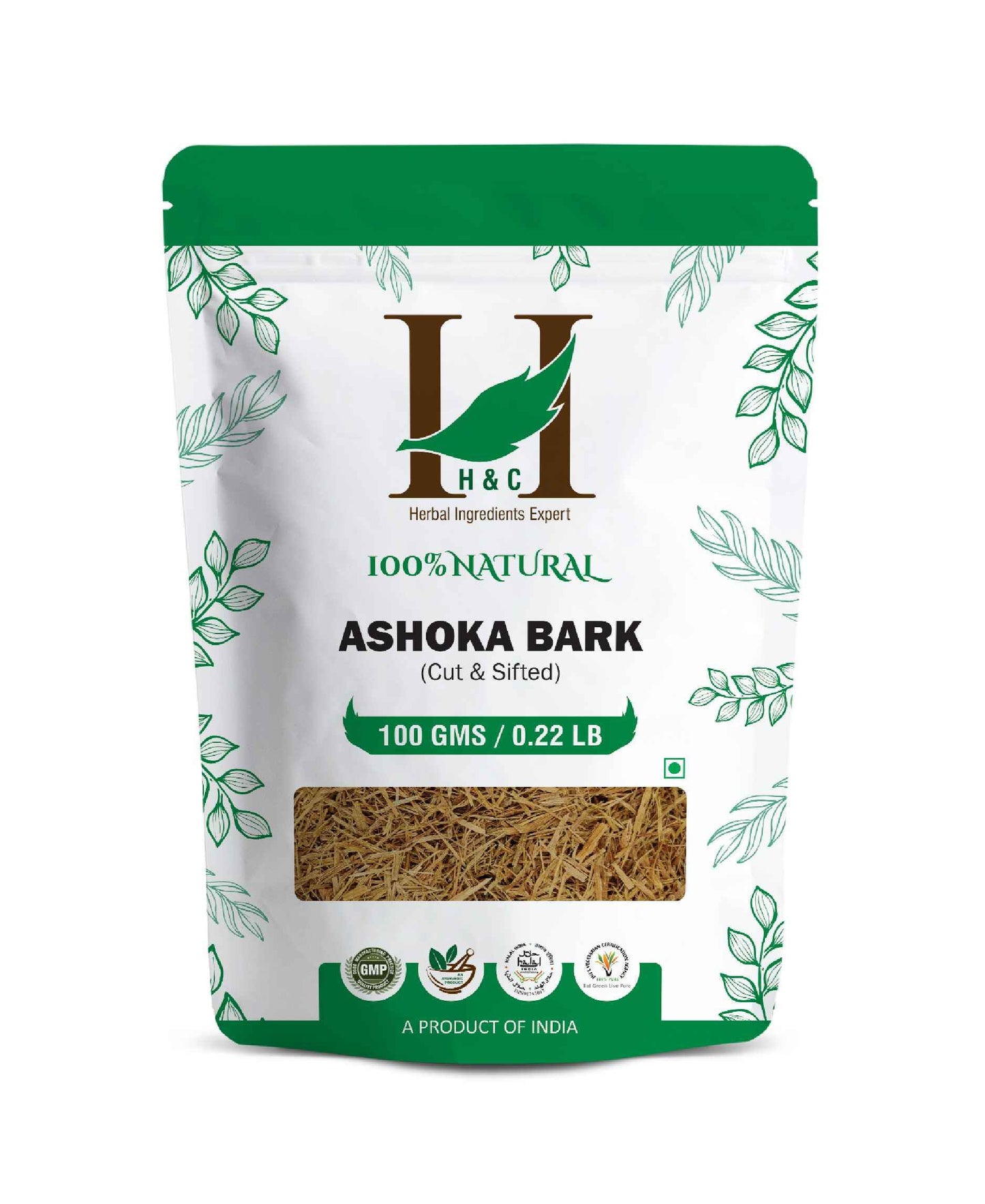 H&C Ashoka Bark Cut & Sifted Herbal Tea for Women’s Wellness & Hormonal Balance