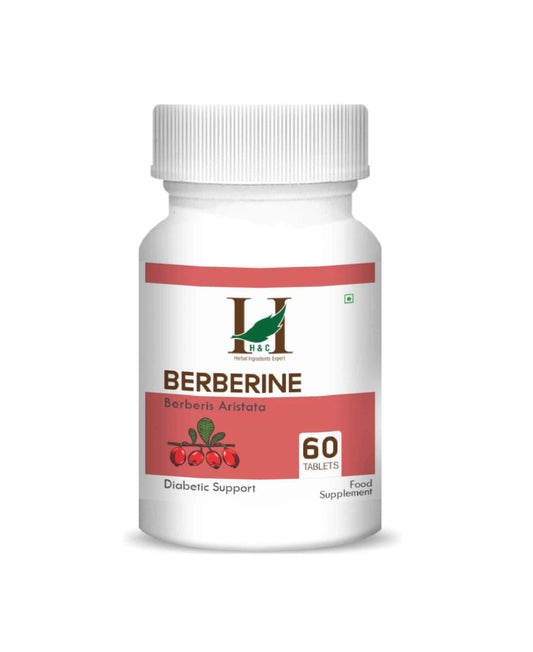 H&C Berberine 350mg Tablets – Herbal Supplement for Heart & Weight Health