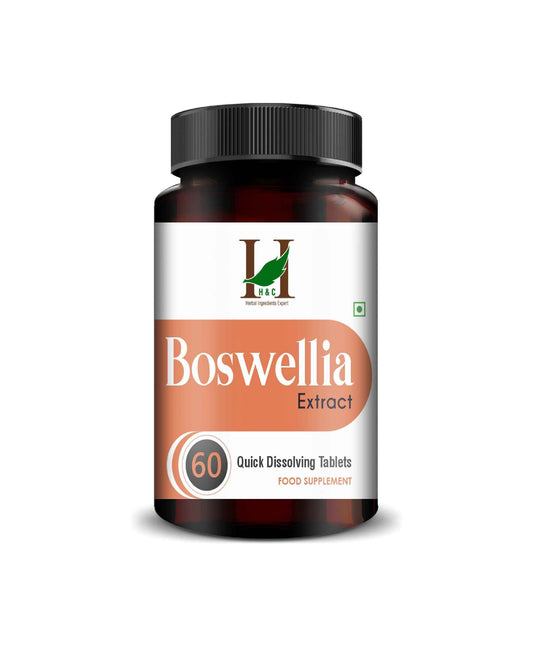 H&C Boswellia Extract Quick Dissolving Tablets for Joint Pain Relief & Mobility Support