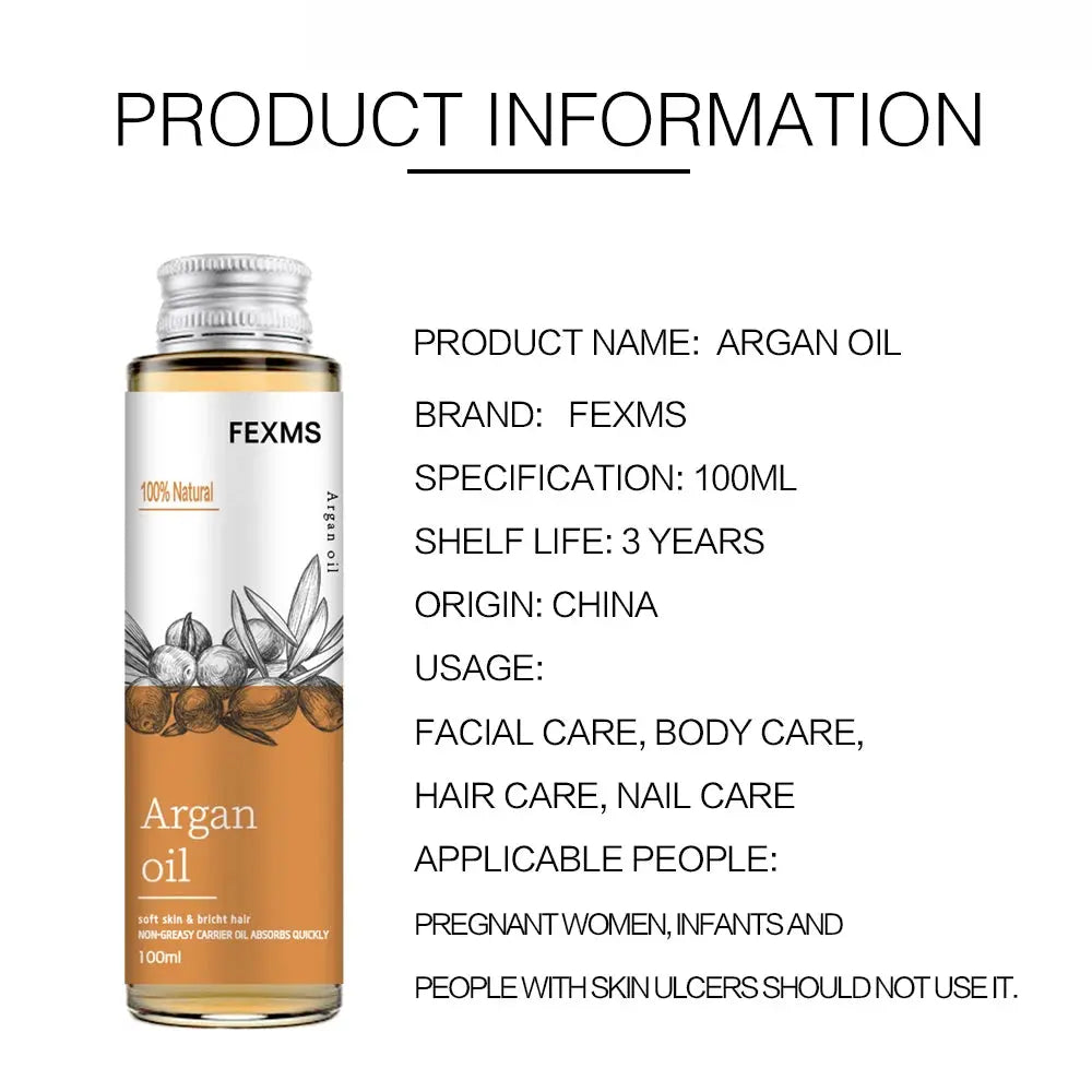 Organic  Argan Oil  100% Pure Cold Pressed Virgin Premium Grade For Dry & Damaged Skin, Hair, Face, Body, Scalp & Nails - Nova Trendz