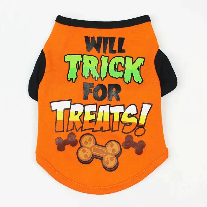 New Halloween Pet Clothes For Small Dogs Funny Dog Vest Cat Clothing Pet Hoodies Party Grimace Pumpkin Costume Puppy Up Outfit Nova Trendz