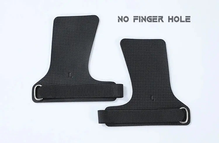 A Pair of Carbon No Finger Hole Hand Grips for Crossfit Pull Ups Cross Training Kettlebell Gymnastics Workout Palm Protector Nova Trendz