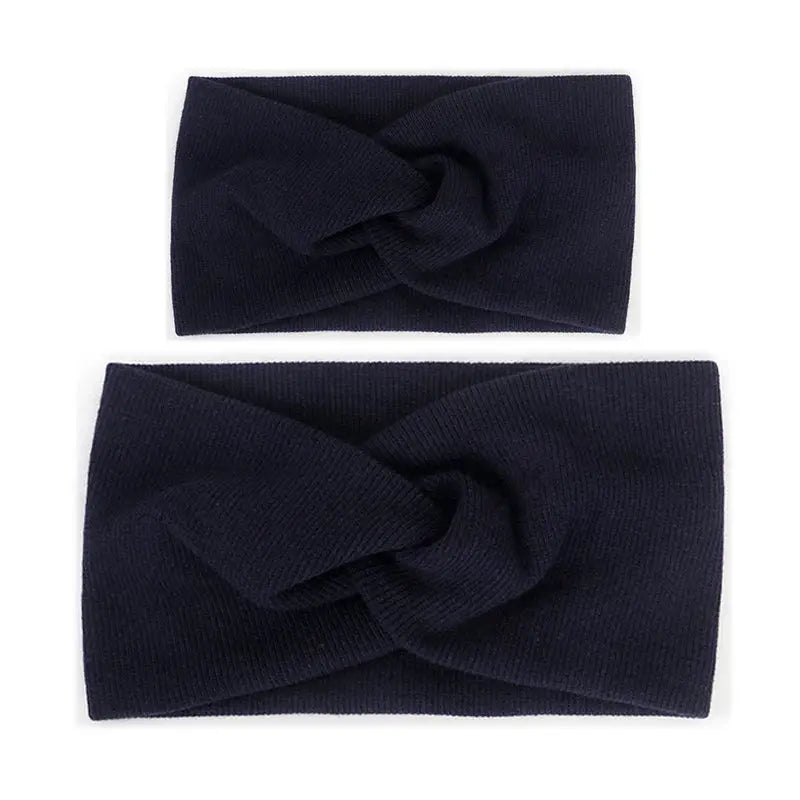 Baby Headband Mommy Twist Hairband For Women Girls Turban Mother Daughter Hair Accessories Cotton Newborn Head Wrap 2pcs/Set Nova Trendz